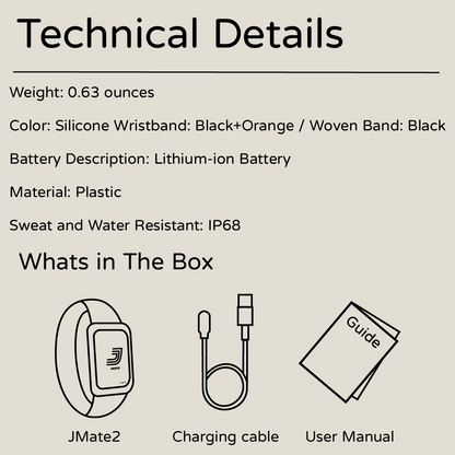 JMate2 Fitness Band